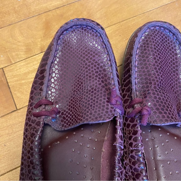 Hush Puppies Shoes Womens 8.5 M Casual Slip On Ballet Flat Plum Purple - Picture 7 of 8